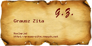 Grausz Zita névjegykártya